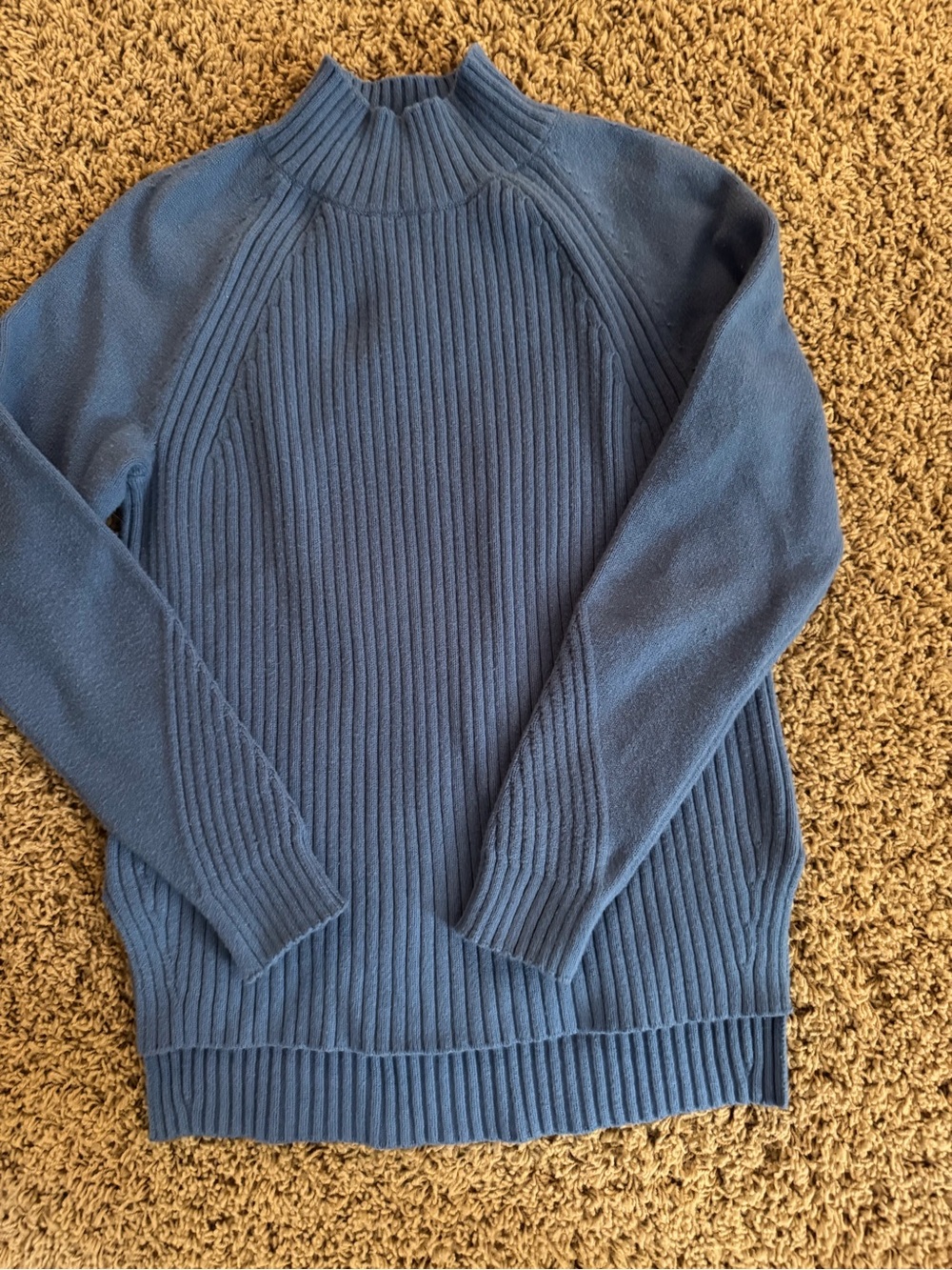 Banana Republic Women’s Ribbed Turtleneck Sweater - Blue